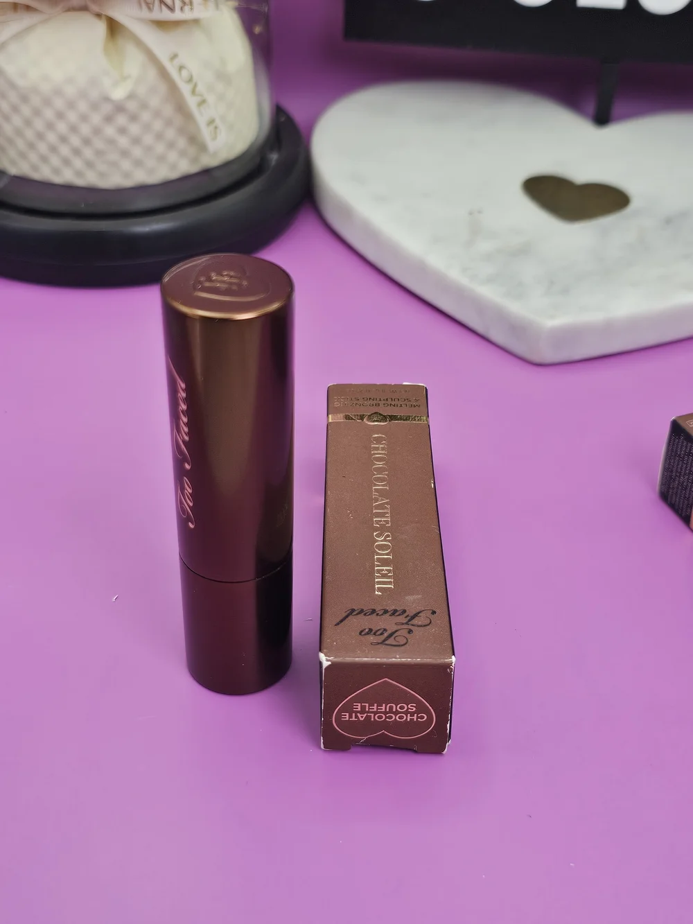 Too Faced Chocolate Soleil Bronzer Stick - Brown & Gold Packaging